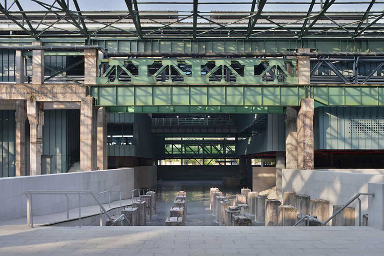 truss structure for perforated metal facade designed by WallaceLiu in Chongqing Industrial Museum