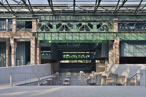 truss structure for perforated metal facade designed by WallaceLiu in Chongqing Industrial Museum