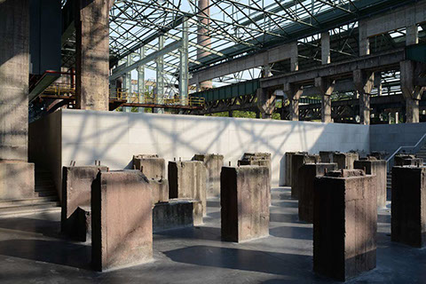 truss structure for perforated metal facade designed by WallaceLiu in Chongqing Industrial Museum