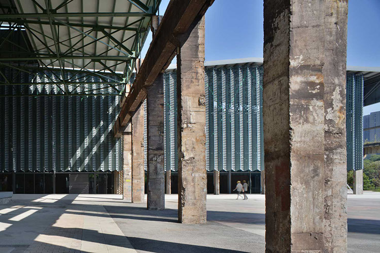 truss structure for perforated metal facade designed by WallaceLiu in Chongqing Industrial Museum