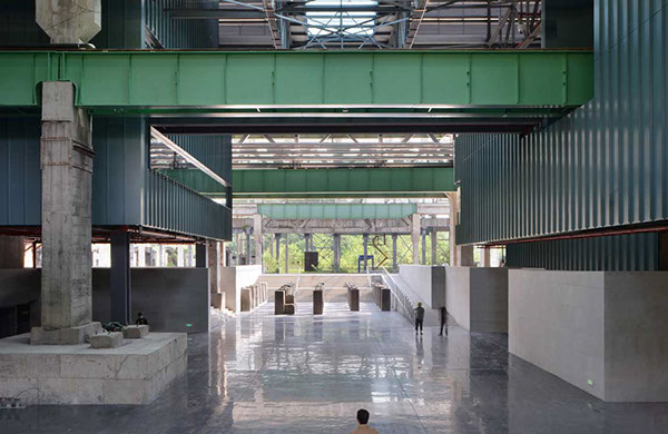 truss structure for perforated metal facade designed by WallaceLiu in Chongqing Industrial Museum