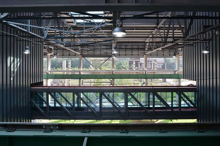 truss structure for perforated metal facade designed by WallaceLiu in Chongqing Industrial Museum