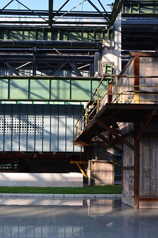 truss structure for perforated metal facade designed by WallaceLiu in Chongqing Industrial Museum