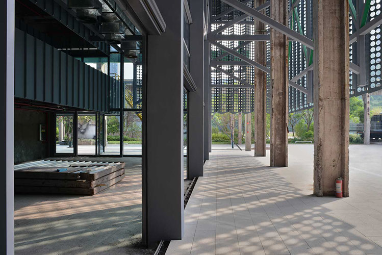 truss structure for perforated metal facade designed by WallaceLiu in Chongqing Industrial Museum
