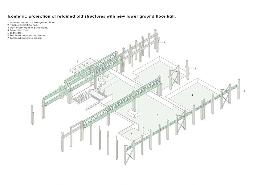 truss structure for perforated metal facade designed by WallaceLiu in Chongqing Industrial Museum