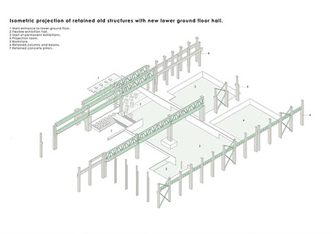 truss structure for perforated metal facade designed by WallaceLiu in Chongqing Industrial Museum