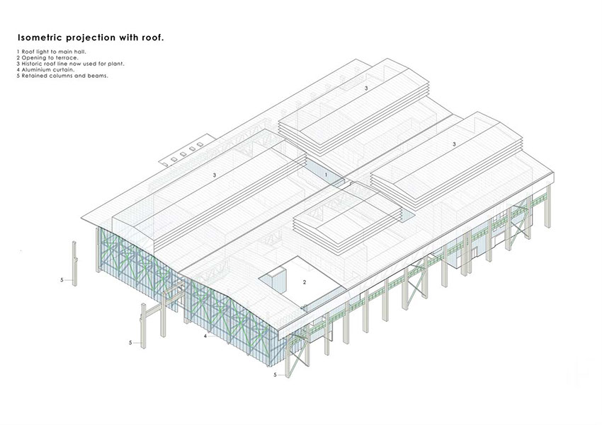 truss structure for perforated metal facade designed by WallaceLiu in Chongqing Industrial Museum